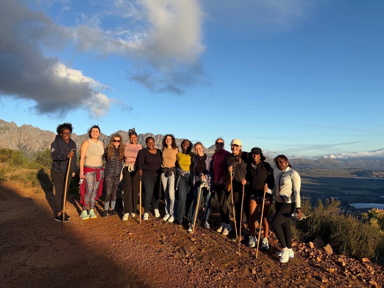 Sunset hike on Day 1-A